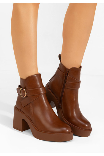 B T Shoes Γυναικεία Μποτάκια Maryann ταμπά