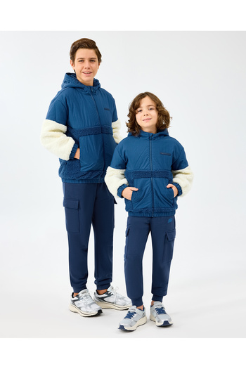 SKECHERS B Sherpa Jacket Big Boys Blue Coat Sk2520044-0914