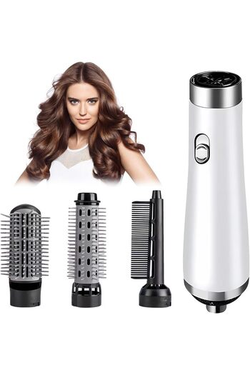 Remington 3 in1 Ionic Hair Dryer,Hot Air Brush,750W,3 Modes Hair Straightener Comb Curler Hairdryer Brush
