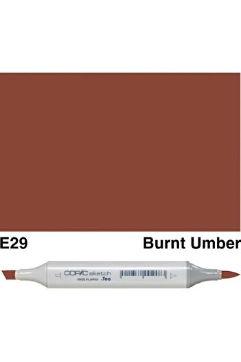 Copic Sketch E-29 Graphic Art Marker Burnt Umber