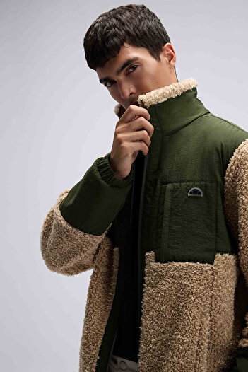 Ellesse Men's Zippered Fleece Coat Em511-Bg