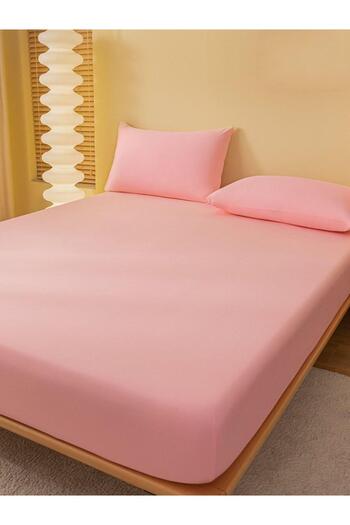 She&Co Fitted Sheet Set - Single/ Double/ King Size-Pink