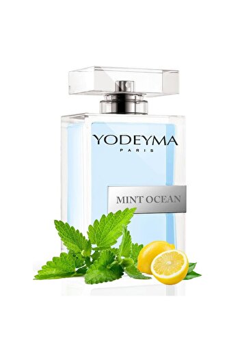 Yodeyma Mint Ocean Eau de Parfum for Men, Mint, Lemon, and Basil Notes, 100ml