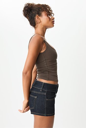 Stradivarius Mini denim şort