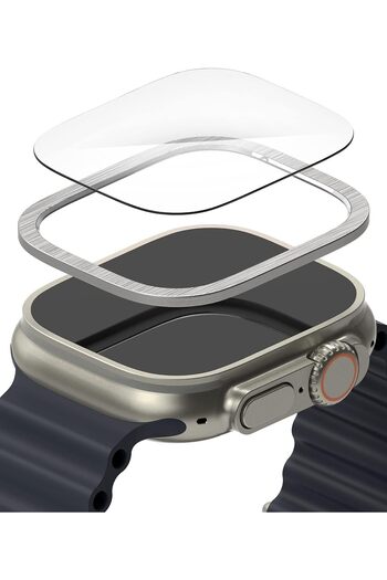Ringke Apple Watch Ultra 2 / 1 Screen Protector 49mm) and Case |Bezel Styling & Glass- 49-01