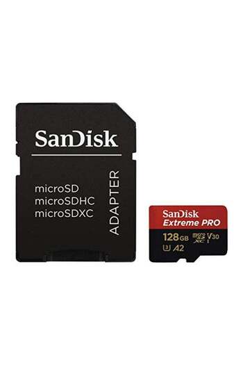 SanDisk محول بطاقة Extreme Pro Micro SDXC بسعة 128 جيجابايت