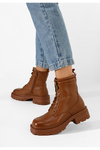 B T Shoes Γυναικεία μποτάκια Raliana καφε