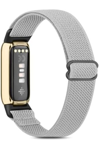 O Ozone Nylon Band For Fitbit Luxe Bands for Women Men -Grey