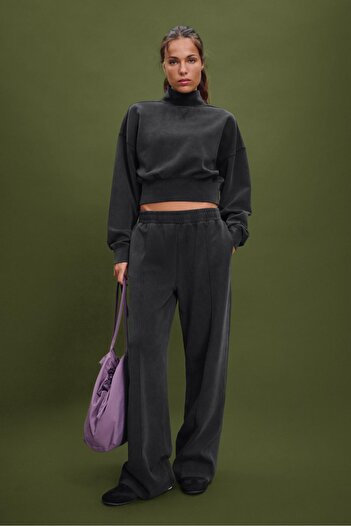 Stradivarius Interlock high neck sweatshirt