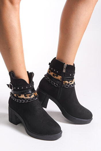 Riccon Γυναικεία Μποτάκια Niralynth 0012560 Μαύρο Suede
