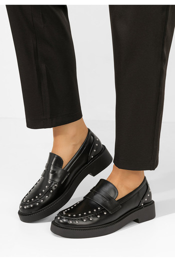 B T Shoes Μοκασίνια γυναικεια Kristeen μαύρα