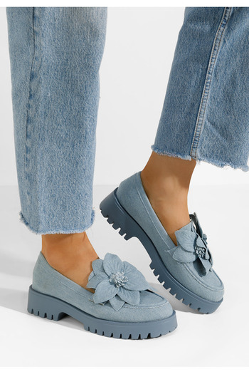 B T Shoes Denim mokasíny dámske Camelea