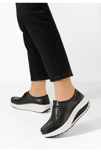 B T Shoes Carine black genuine leather loafers