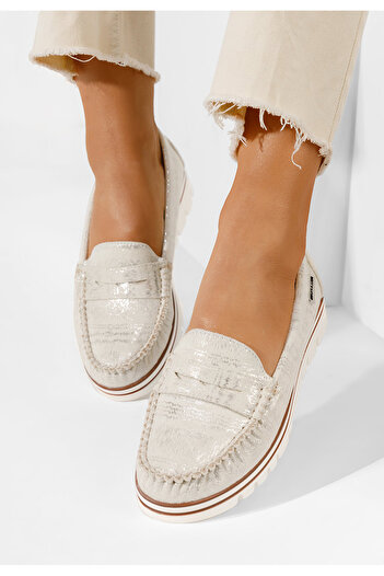 B T Shoes Women's Manise V2 silver loafers