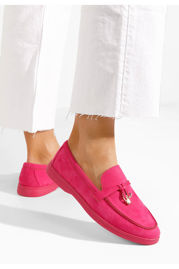 B T Shoes Fuchsiové mokasíny dámske Maceira V6