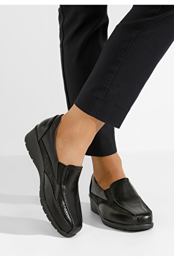 B T Shoes Μοκασίνια γυναικεια Elettra μαύρα
