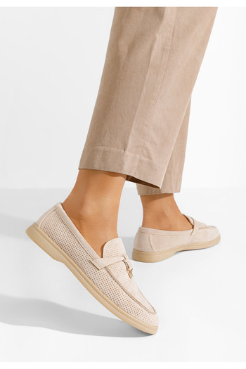 B T Shoes Μοκασίνια γυναικεια Maceira μπεζ