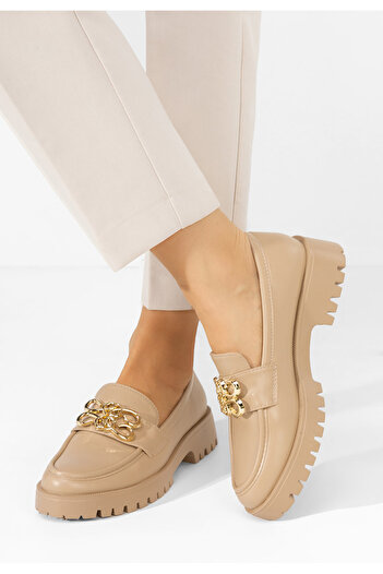 B T Shoes Loafers γυναικεια Cheryl χακι