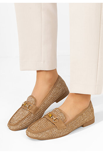 B T Shoes Khaki dámské mokasíny Krystina