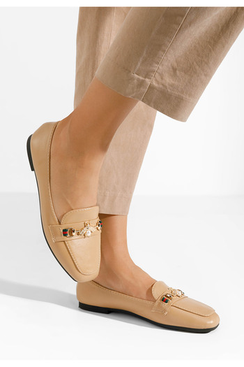 B T Shoes Loafers γυναικεια Tamera χακι
