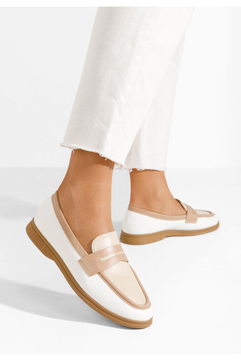 B T Shoes Γυναικεία λόαφερ Sedona λευκά