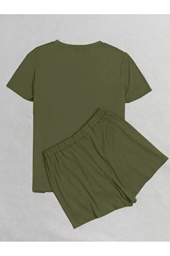 Flaubert - Printed Cotton Oversize T-Shirt Shorts 2-Piece Set Large Size