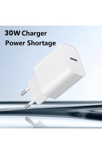 Flippy Fast Charge Wall Charger, Flippy, European Standard Power Delivery 30W, Compatible with iPhone 15 /
