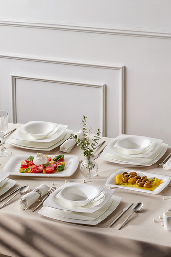 Karaca Fine Pearl Helen 58 Parça 12 Kişilik Yemek Takımı