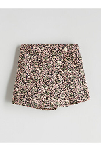 LC Waikiki Sparkling Choices from Shining Store |   Floral Baby Girl Shorts Skirt and Pantyhose 2-Piece Set