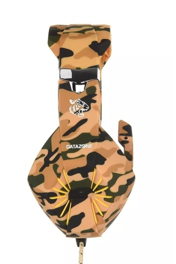Datazone G1500 Wired Gaming Headset, Yellow Camouflage
