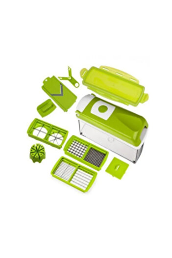 Generic 15-in-1 Vegetable Chopper, Pro Onion Chopper with 8 Interchangeable Stainless Steel Blades