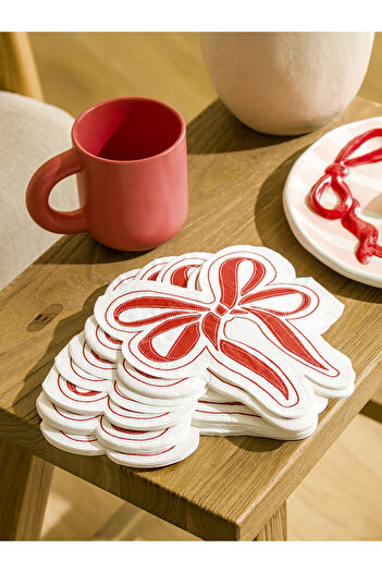 LC Waikiki Leave Your Style with Us |   Bow Patterned Paper Napkins 20 Pack