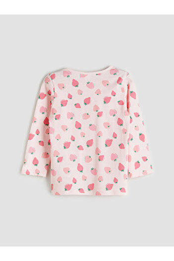 LC Waikiki Timeless Store'dan Zamansız Öneriler | Bisiklet Yaka Çilek Baskılı Kız Çocuk Pijama Takımı
