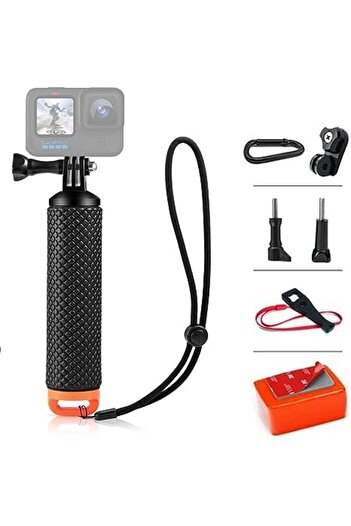 O Ozone Waterproof Floating Hand Grip Handler & Handle Mount Accessories Kit Compatible with GoPro H