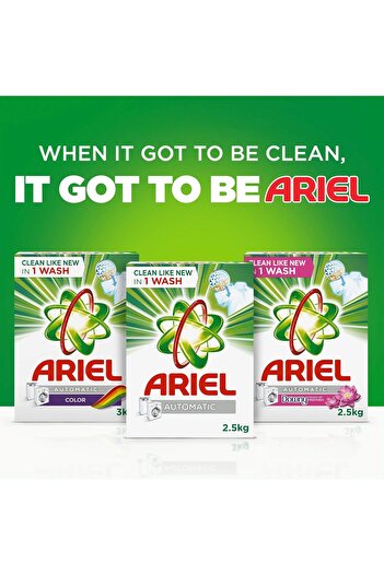 Ariel Automatic Laundry Detergent Powder, Original Scent, Stain-Free Clean Laundry, Washing Powder,
