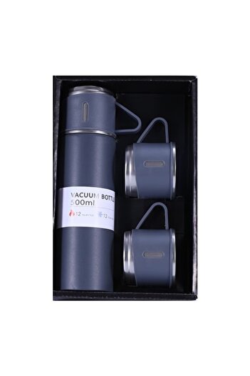 Promagg Stainless steel thermos 500 ml with 3 multifunctional lids