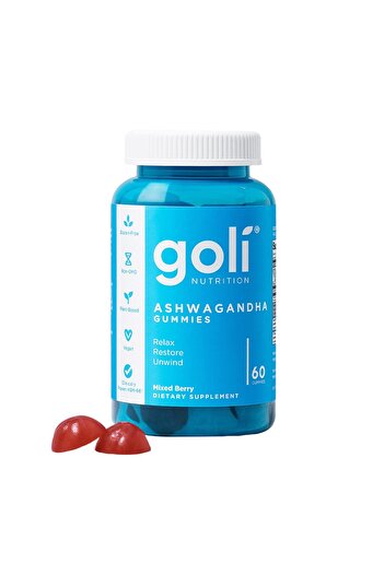 Fulfil Goli Ashwagandha & Vitamin D Gummy – 60 Count – Mixed Berry, KSM-66, Vegan, Plant Based, Non-GMO