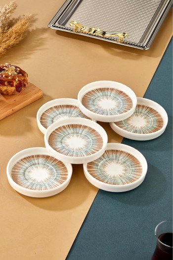 Cooker 6-Piece Special Lyon Series Porcelain Tea Plate