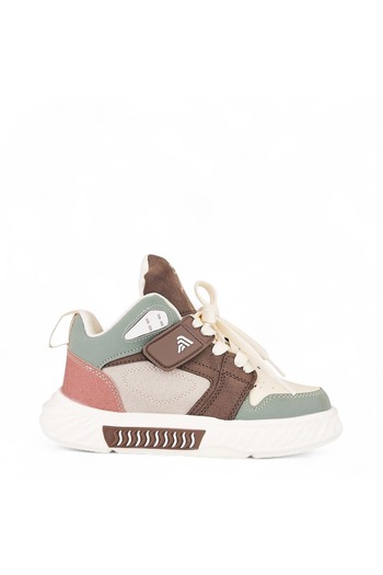 Tuğba Ortopedi 537 Orthopedic Unisex Kids Beige/Brown High-Top Sneaker