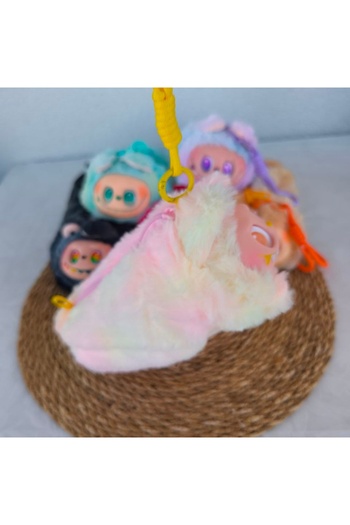 senacacollection Labubu Plush Drawstring Pencil Case Imported Plush Pen Holder 1Pc