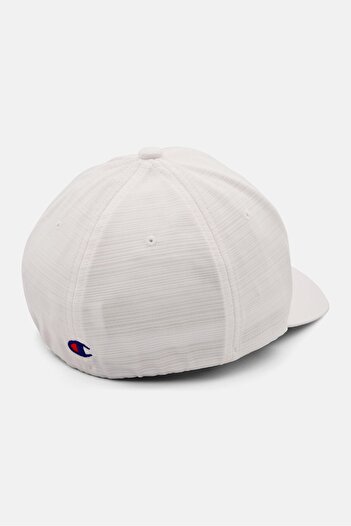 Champion Men Embroidered Brand Logo Cap, White
