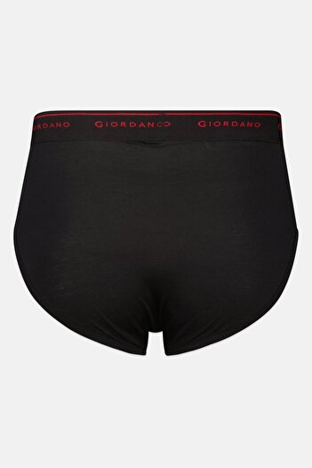 Giordano Men 2 Pieces Brand Logo Brief, Multicolor