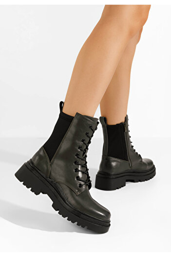 B T Shoes Αρβυλάκια γυναικεία Flaviana πρασινο