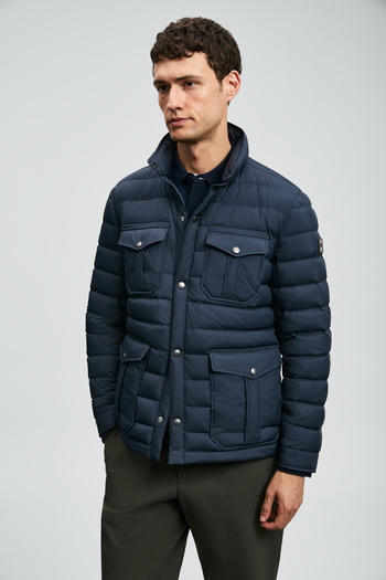 Lufian Daniel Goose down Men's Coat Navy Blue