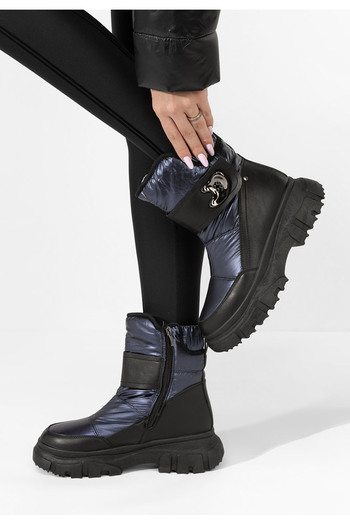 B T Shoes Γυναικείες Μπότες Χιονιού Νειβι Morisa