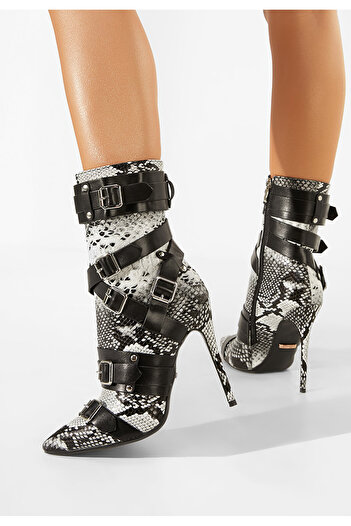 B T Shoes Botine elegante negre Hortessa