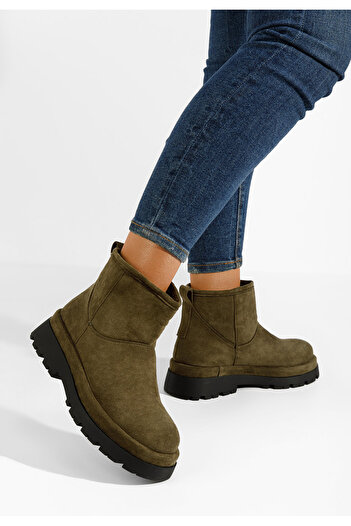 B T Shoes Χειμερινά Αρβυλάκια γυναικείες Tenderly πρασινο