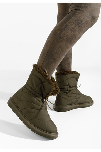 B T Shoes Γυναικείες Μπότες Χιονιού Kendra πρασινο