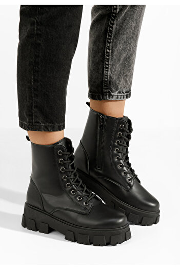 B T Shoes Αρβυλάκια γυναικεία Mesha μαύρα