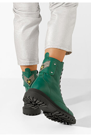 B T Shoes Αρβυλάκια δερματινα Navara πρασινο